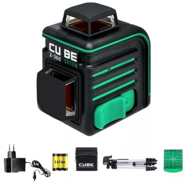 Построитель лазерных плоскостей Cube 2-360 Green Professional Edition ADA А00534 ― ADA INSTRUMENT